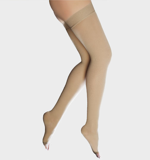 Anatomic Help Short Κάλτσες Ριζομηρίου με Ανοικτά Δάκτυλα Κλάση 2 Μπεζ