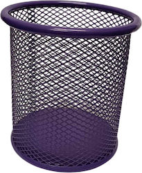 Metallic Pencil Holder Grid in Purple Color 1pcs 9x10cm