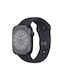 Silicone Strap Compatible Apple Watch 45 Mm Series 8 Apple Watch Ultra 49 Mm Size M L Black