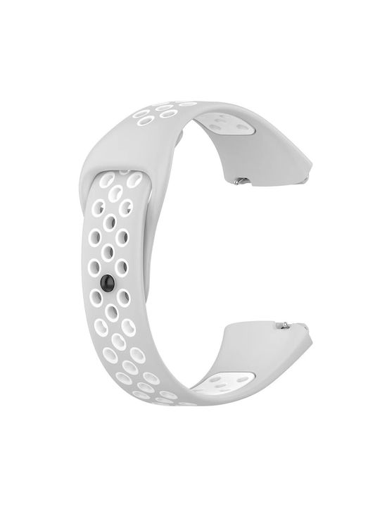 Λουράκι Σιλικόνης Grey White (Redmi Watch 3 Active)