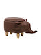 Παιδικό Σκαμπό Elephant Καφέ 29x39εκ.