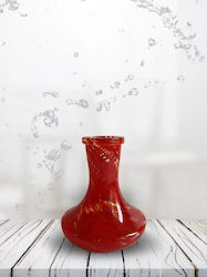 Vessel Glass Vaza Narghilea Red 1buc