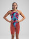 Speedo Fastskin Lzr Pure Valor 2.0 Openback Kneeskin 15859H784 Femeiesc Costum de Baie de Competiție Întreg pentru Înot Roșu