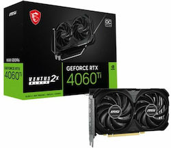 MSI GeForce RTX 4060 Ti 8GB GDDR6 Ventus 2x Black 8G OC Graphics Card