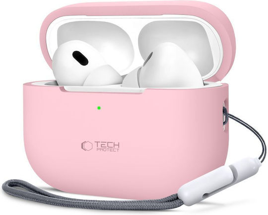 Tech-Protect Silicone Hülle Silikon in Rosa Farbe für Apple AirPods Pro 2