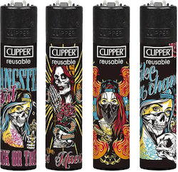 Clipper Lighter Flame Skull