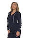 Bodymove Women's Hooded Cardigan Navy Blue