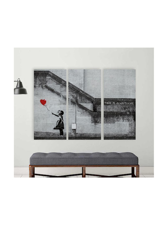 I-gallery There Is Always Τρίπτυχος Πίνακας σε Καμβά 130x130cm