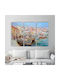 I-gallery Boats On The Τρίπτυχος Πίνακας σε Καμβά 150x150cm