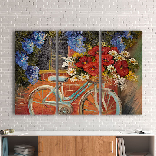 I-gallery Τρίπτυχος Πίνακας σε Καμβά 70x70cm