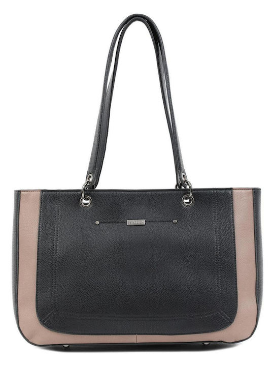 Doca Damen Tasche Schulter Schwarz