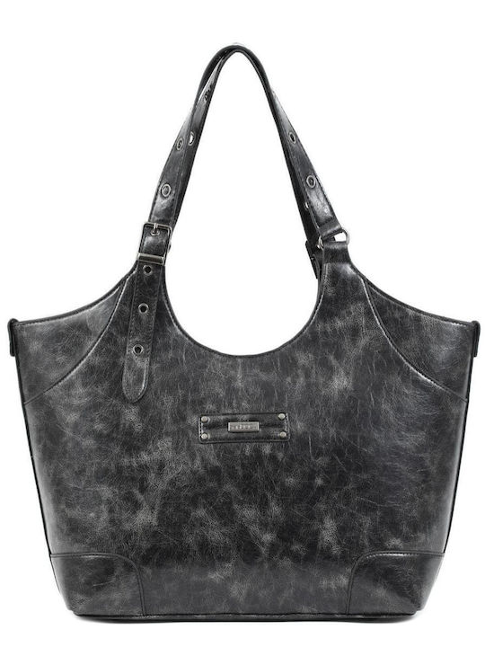 Doca Damen Tasche Schulter Schwarz