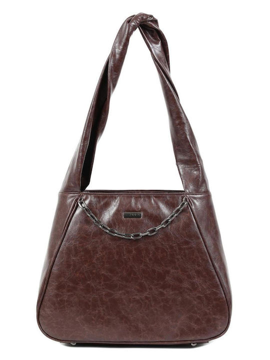 Doca Damen Tasche Schulter Braun