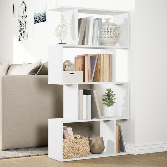 White Bookcase 70x24x129cm