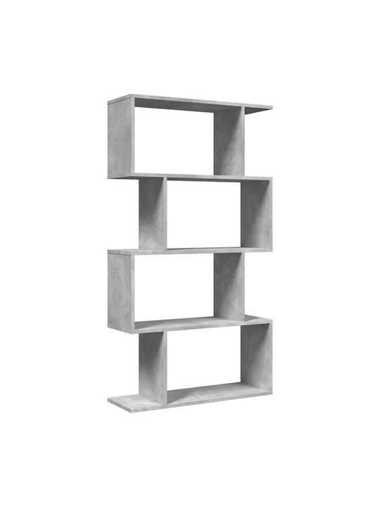 Bookcase Grey 70x24x129cm