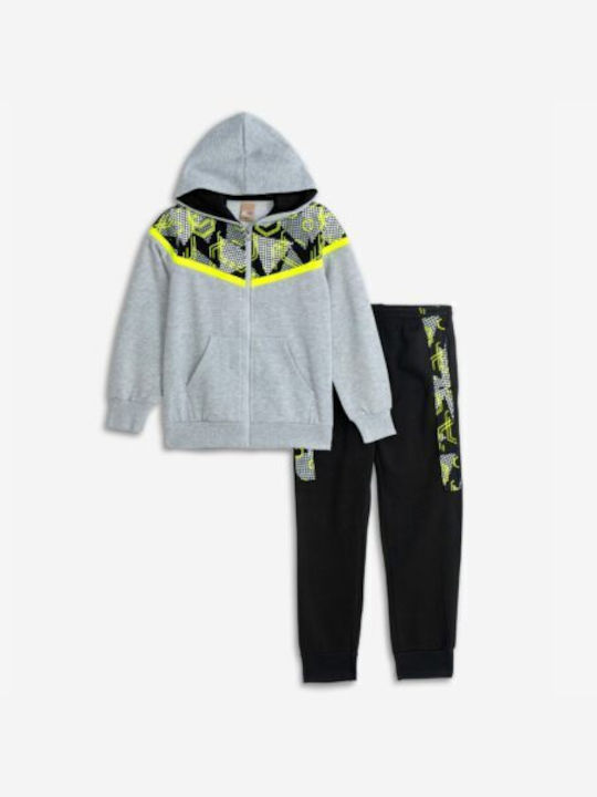 Funky Kinder Sweatpants Set - Jogginganzug Grey/Black