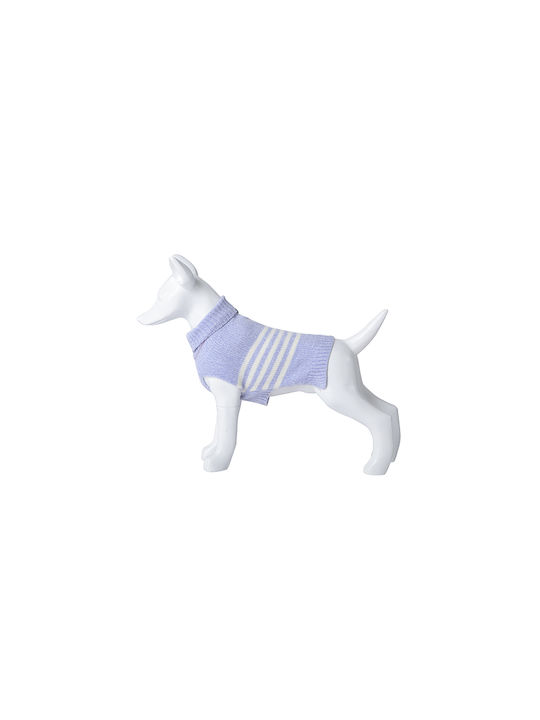 Woofmoda Плетен пуловер на куче в Lilac цвят 20см.
