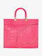 Sorbet Stunna Tortuga Leather Women's Bag Tote Handbag Pink