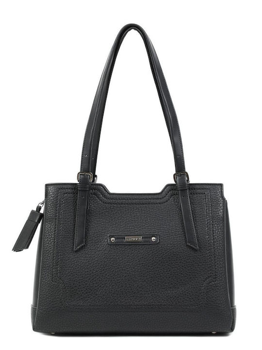 Doca Damen Tasche Schulter Schwarz