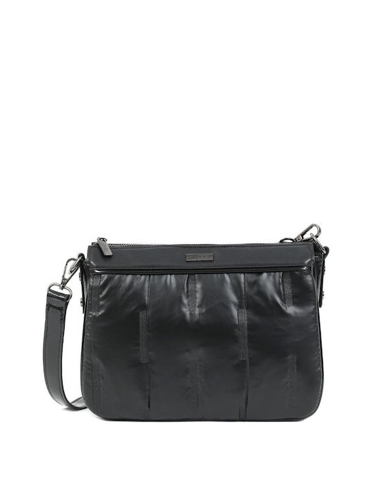 Doca Damen Tasche Crossbody Schwarz