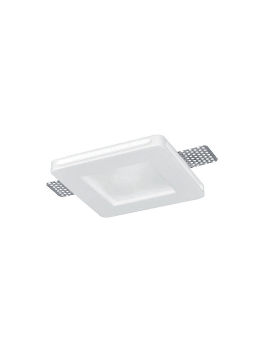 Elmark Square Recessed Spot with Socket GU10 White 1pcs
