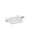 Elmark Square Recessed Spot with Socket GU10 White 1pcs
