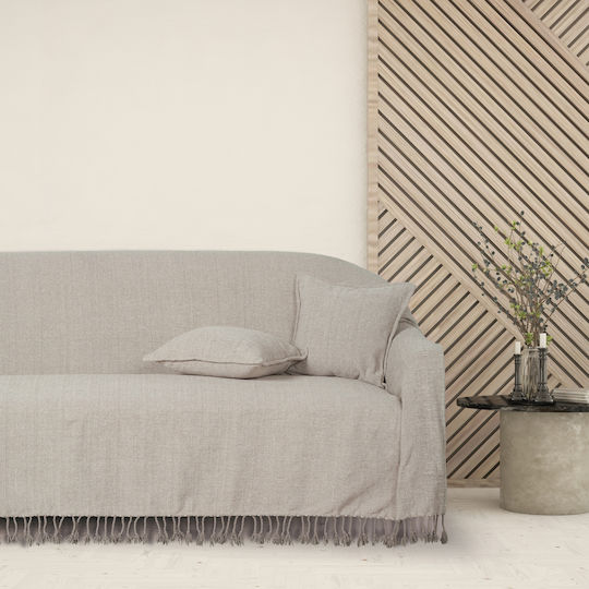 Das Home 0272 Τριθέσιου Καναπέ Π180xΜ300cm Λευκό Das Home 0272 Τριθέσιου Καναπέ Π180xΜ300cm Λευκό