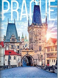 Ilijanum Caiet Școlar Cu Dungi A5 52 Foi de Hârtie Cities of the World Prague
