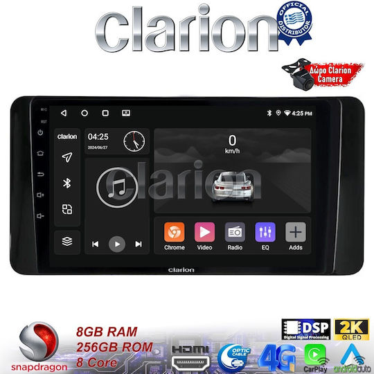 Clarion Sistem Audio Auto pentru Skoda Kamiq 2019 > (Bluetooth/USB/WiFi/GPS/Apple-Carplay/Android-Auto) cu Ecran Tactil 9"