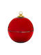 Red Glass Openable Ball 18cm