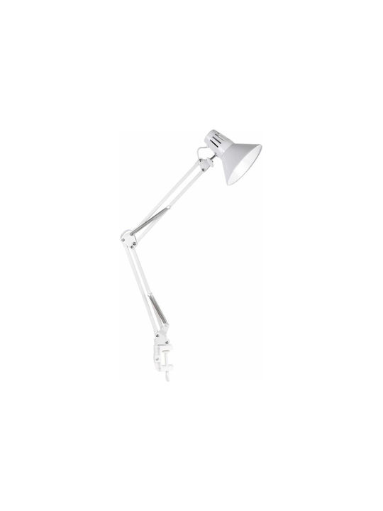 Lampă de birou Worker 1xe27 10w 230v Albă Lampă de birou Worker 1xe27 10w 230v Albă