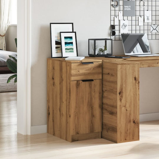 vidaXL Office Storage Cabinet Wooden Brown 33x50x75cm