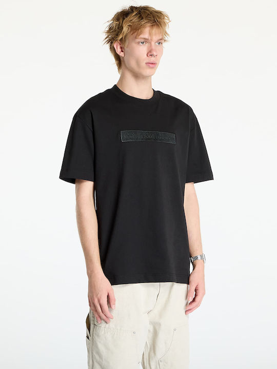 Calvin Klein T-shirt Bărbătesc cu Mânecă Scurtă Black