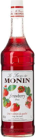 Monin Sirup für Cocktails mit Geschmack von Strawberry 1000ml
