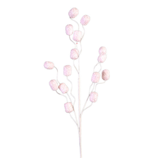 Branch with Pink Balls 74cm Vetur Bv 13635
