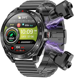 Microwear K95 Smartwatch με Παλμογράφο (Black S...
