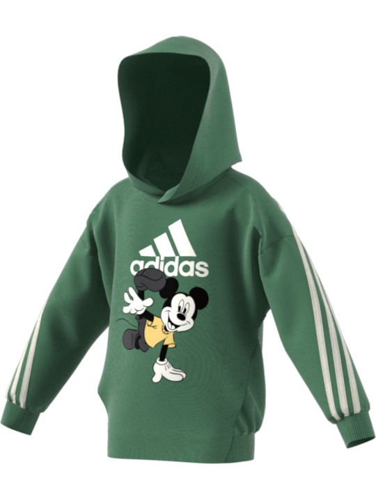 adidas Kinder-Sweatshirt mit Kapuze GREEN