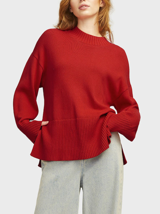 Jack & Jones Damen Pullover Baumwolle Red