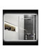 HomCom Badezimmerspiegel LED aus Metall 80x60cm Weiß