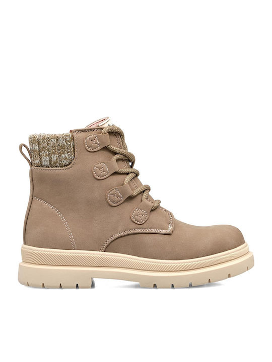 Garvalin Kinderstiefel mit Schnürsenkeln Braun