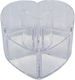 Kosmetikorganisator mit 8 Fächern Transparent 12x9x6cm
