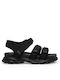 Women's Flat Sandals in Black Color