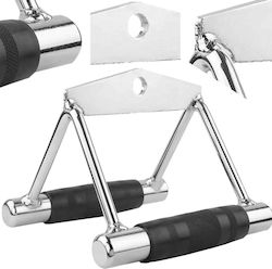 Mâner dublu triunghiular Multi-gym Zola triceps spate oțel mâner cauciucat antiderapant Mâner dublu triunghiular Multi-gym Zola triceps spate oțel mâner cauciucat antiderapant