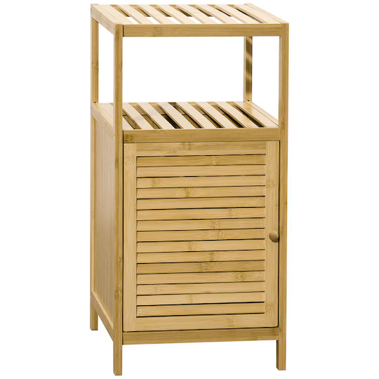Kleankin Cabinet de baie L33xA36.5xÎ67cm Lemn natural