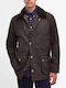 Ashby Wax Jacke Dark Olive Green
