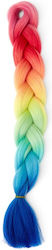 Extensie de Păr Sintetic pentru Împletituri Zola Ombre Roșu Galben Albastru 60 Cm Extensie de Păr Sintetic pentru Împletituri Zola Ombre Roșu Galben Albastru 60 Cm