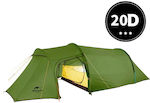 Naturehike Tunnel Tent Lightweight 20d Nylon Waterproof 2-3 Persons 20d-2 Men Tent