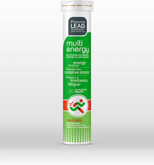 Pharmalead Multi Energy Ειδικό Συμπλήρωμα Διατροφής 20 αναβράζοντα δισκία Lime