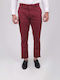 Pantaloni Chino Bordeaux