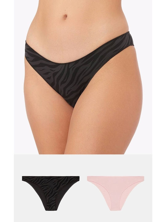 Minerva Γυναικεία Slip 2Pack Γκρι